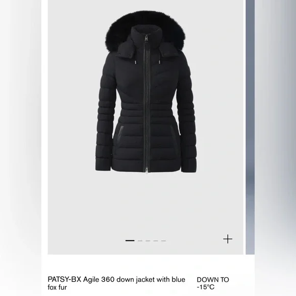 Mackage Patsy Agile with blue fox fur - Picture 1 of 2